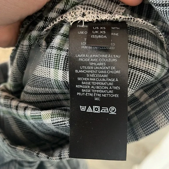 URBAN OUTFITTERS XS ROMPER FLANNEL STYLE ROMPER CUTE UO CUTE MINI DRESS ROMPER - Picture 13 of 16